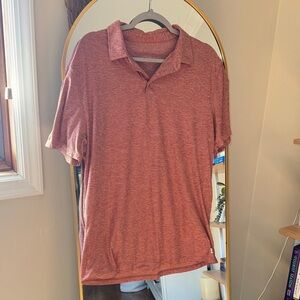 Men's Casual  Strato Tech Polo - Rust Red